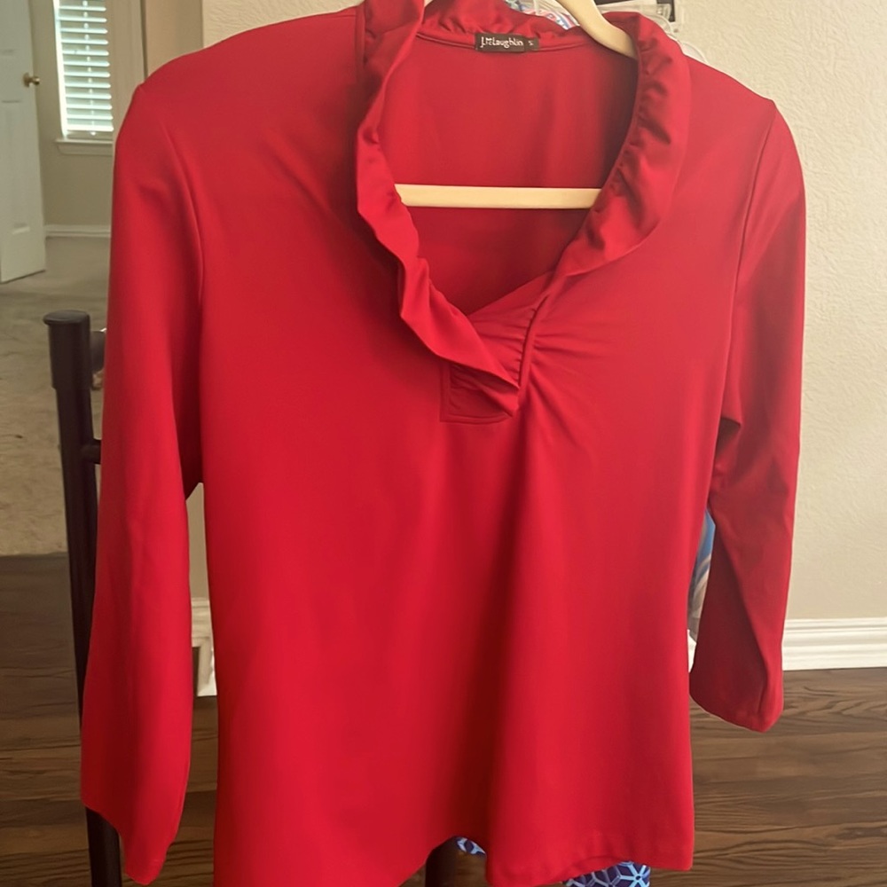 J.McLaughlin Catalina Cloth Durham Ruffle Size Small